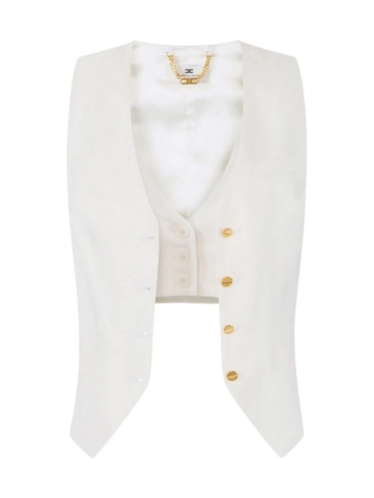 ELISABETTA FRANCHI Gilet Donna GL00862E2 360 Avorio