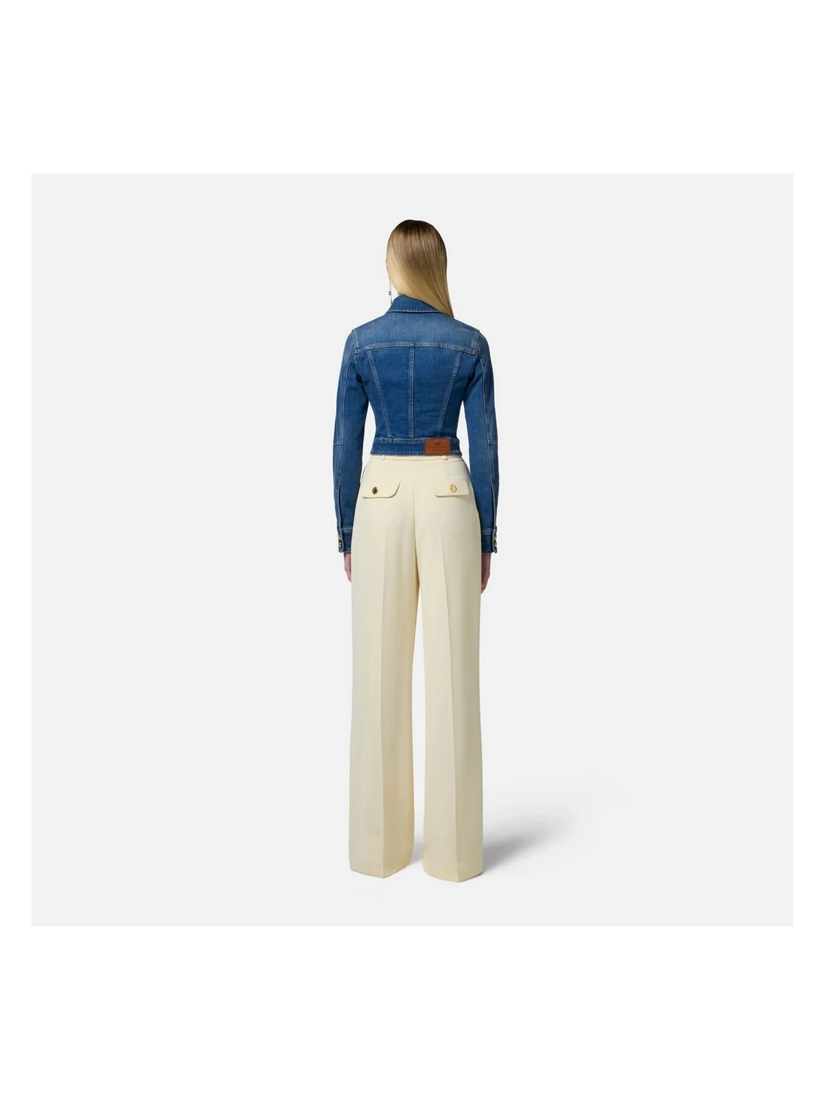ELISABETTA FRANCHI Giubbino Donna  BJ37I51E2-139 Blu - Image 5