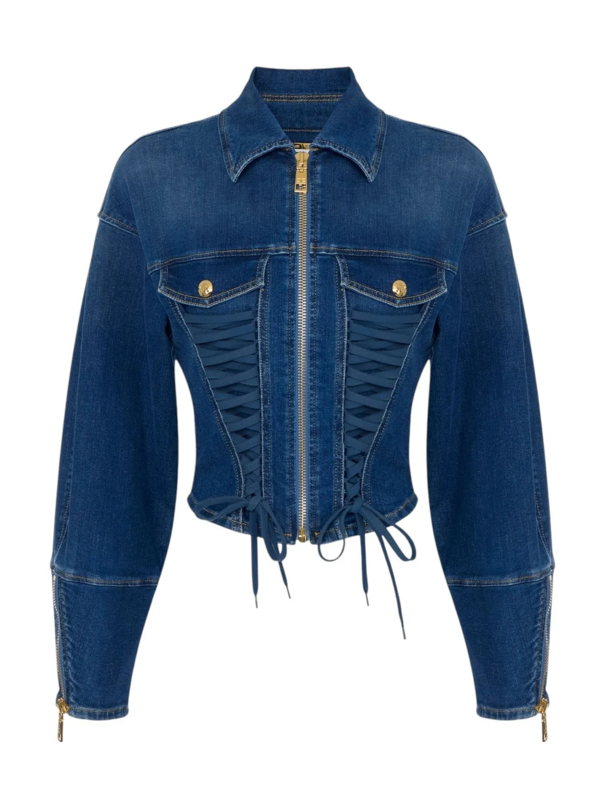 ELISABETTA FRANCHI Giubbino Donna BJ43D61E2 139 BLUE VINTAGE