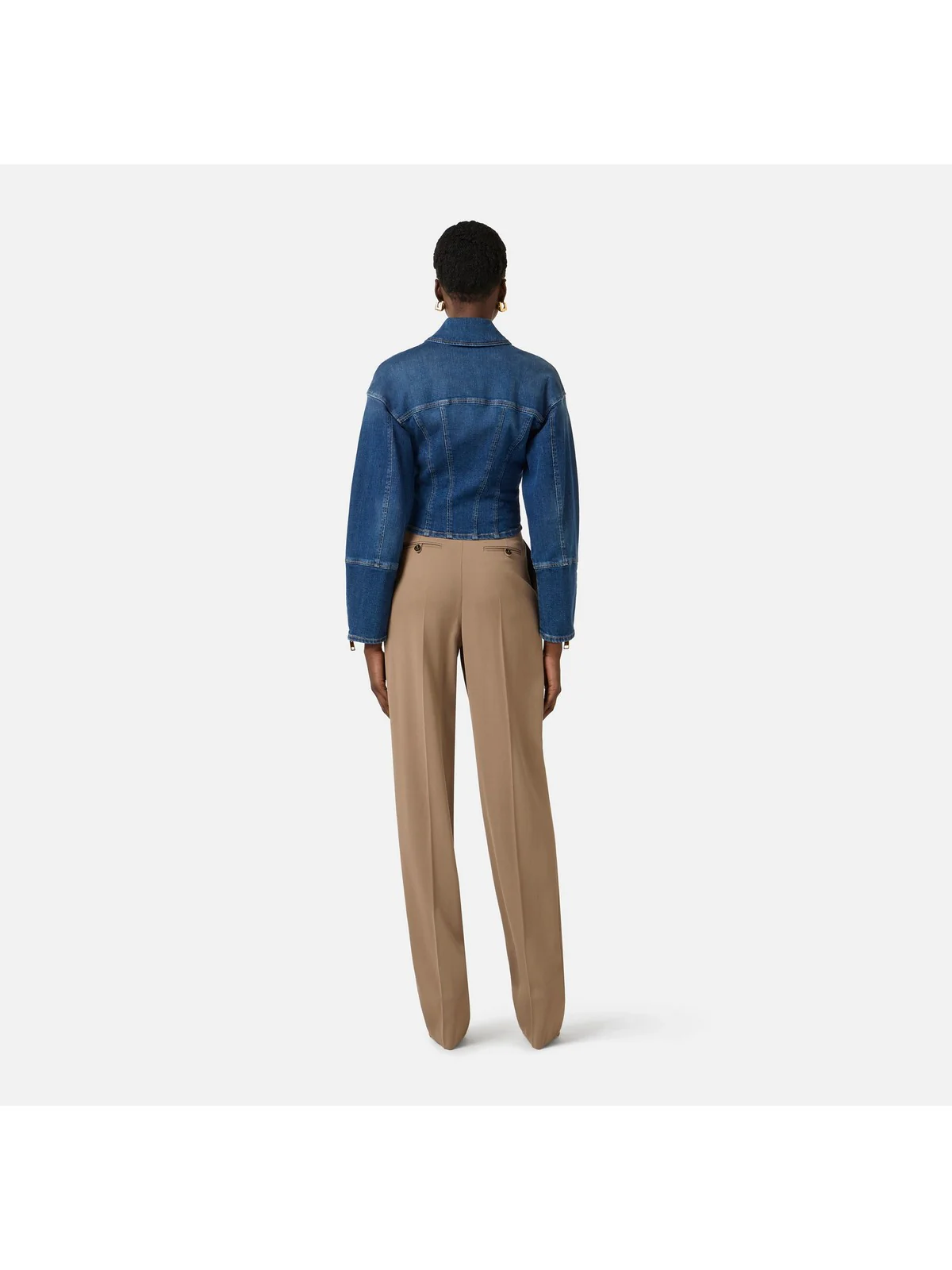 ELISABETTA FRANCHI Giubbino Donna BJ43D61E2 139 BLUE VINTAGE - Image 4
