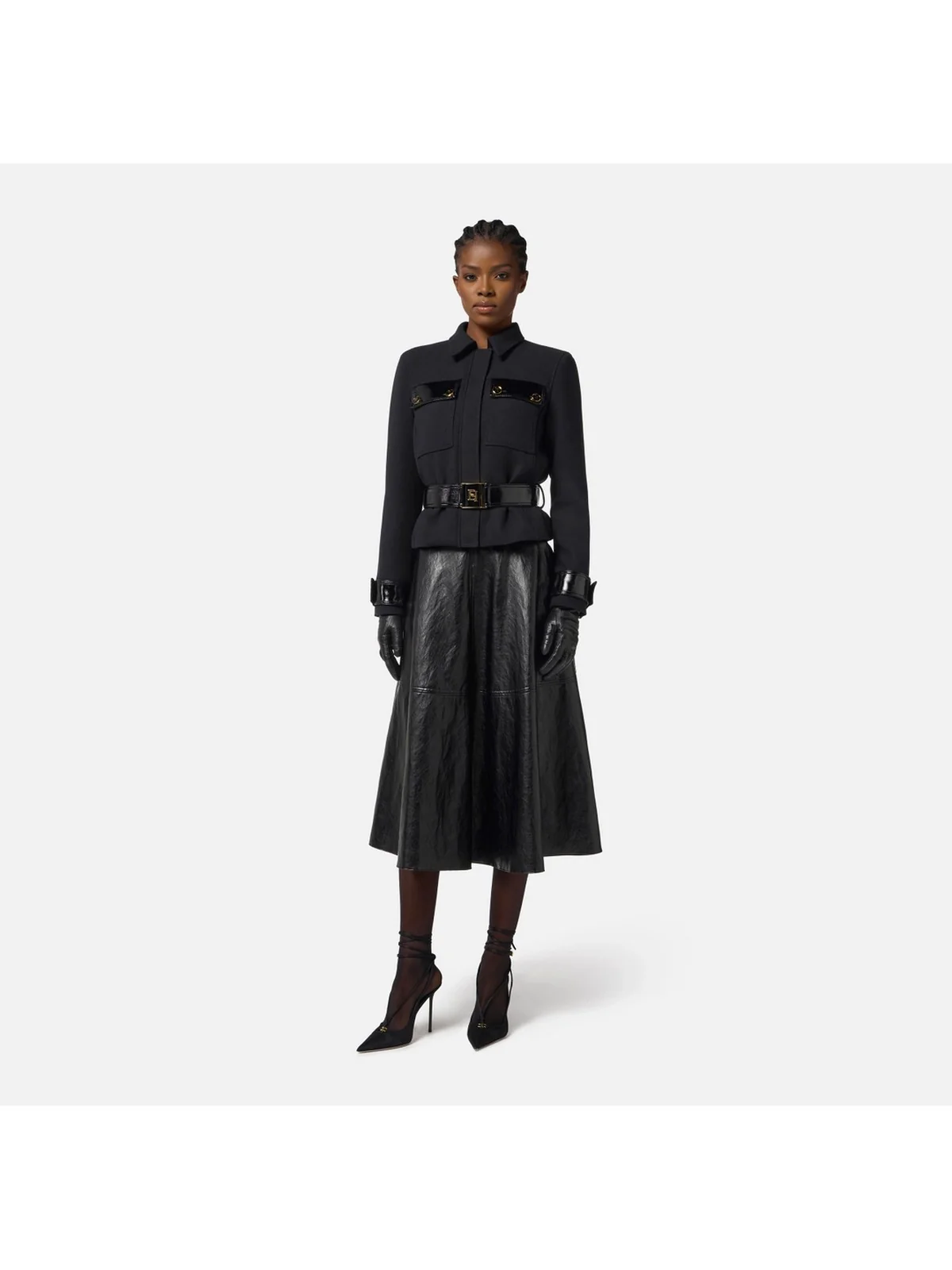 ELISABETTA FRANCHI Giubbino Donna  GB00356E2 110 Nero - Image 4