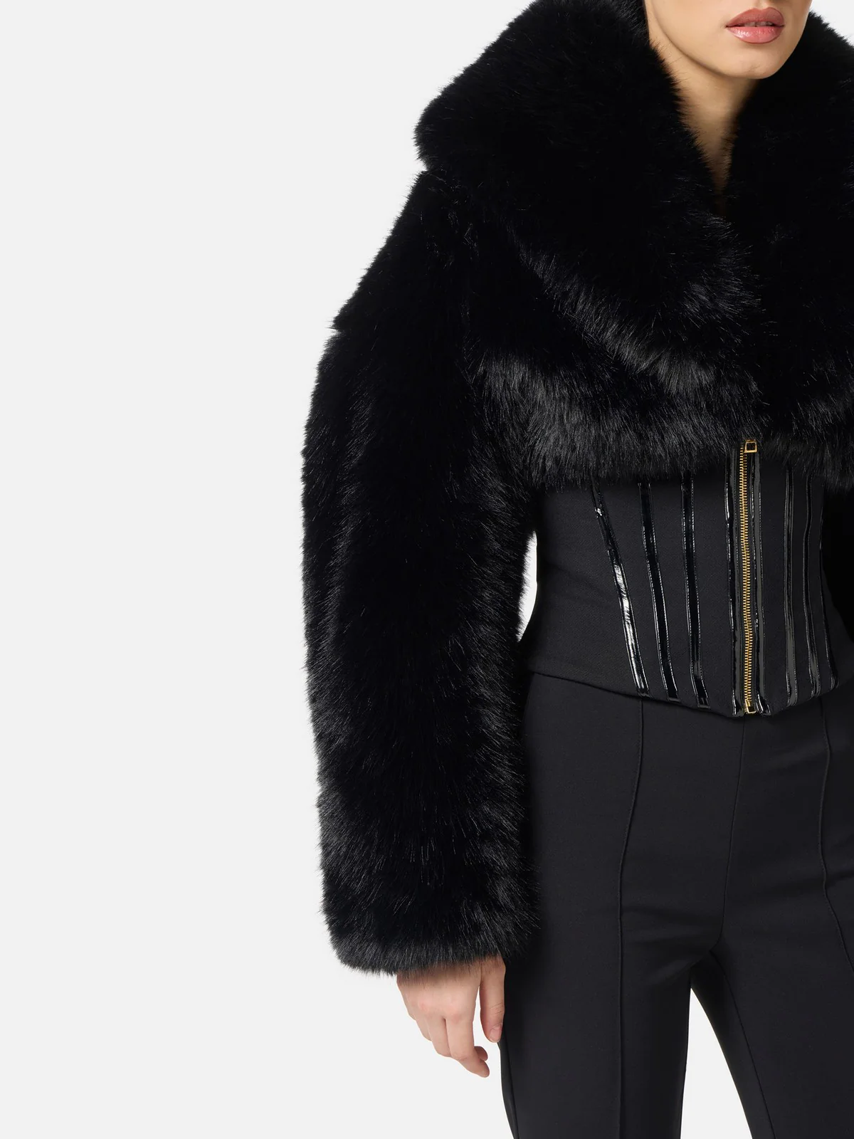 ELISABETTA FRANCHI Giubbino Donna  GB05A57E2 110 Nero - Image 4