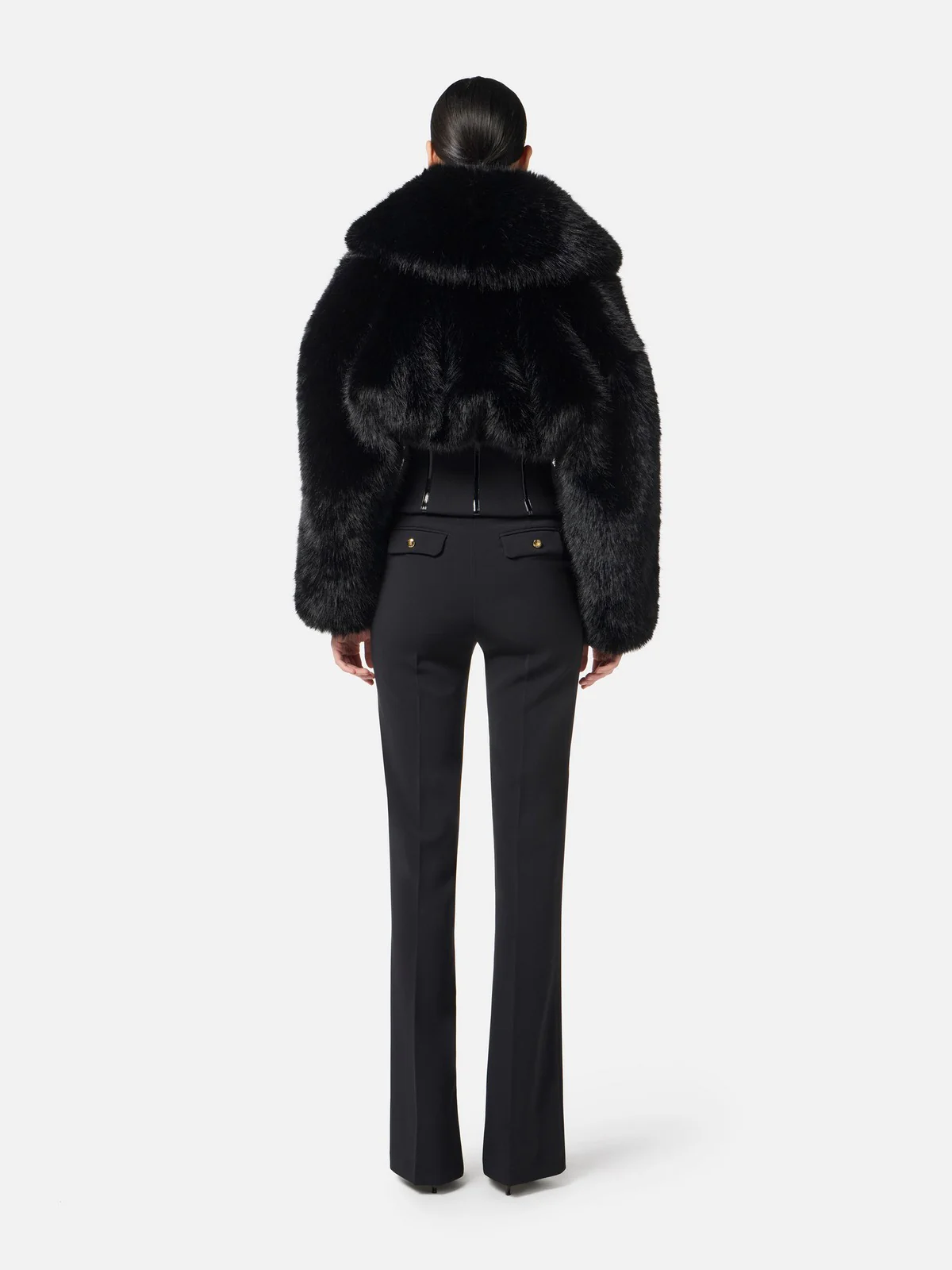 ELISABETTA FRANCHI Giubbino Donna  GB05A57E2 110 Nero - Image 5