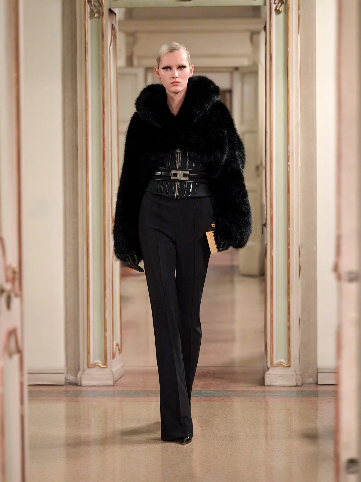 ELISABETTA FRANCHI Giubbino Donna  GB05A57E2 110 Nero - Image 6