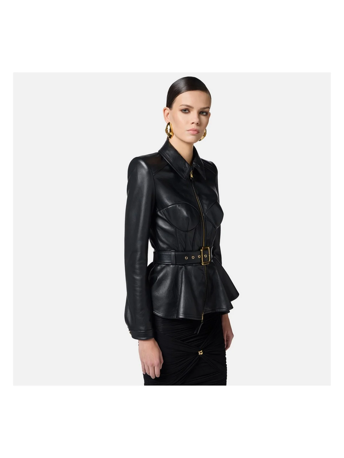 ELISABETTA FRANCHI Giubbino Donna GD46Z51E2-110 Nero - Image 5