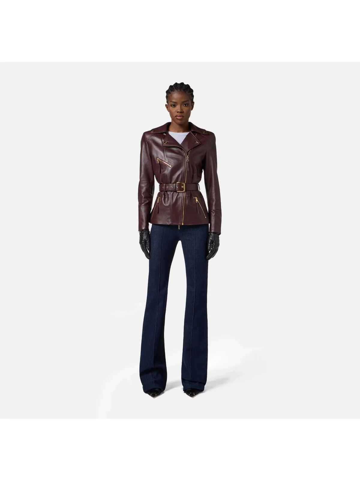 ELISABETTA FRANCHI Giubbino Donna GD50Z56E2 EA4 MERLOT - Image 4