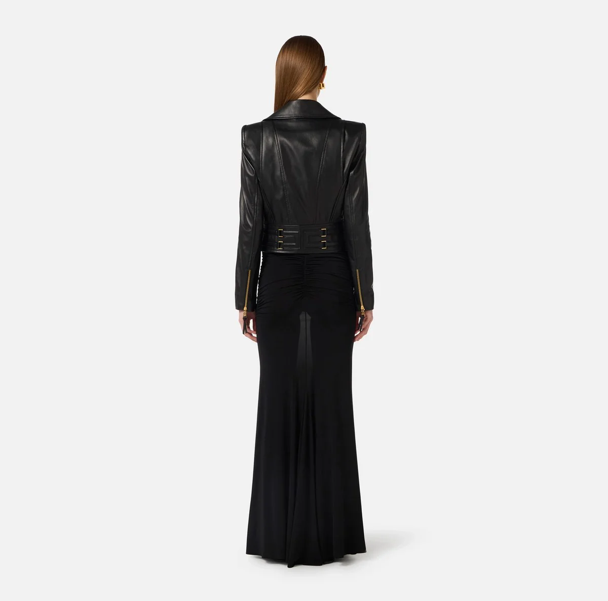 ELISABETTA FRANCHI Giubbino Donna  GD57Z61E2 110 Nero - Image 3