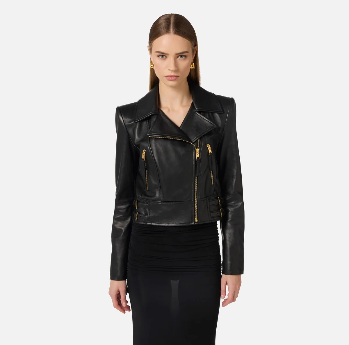 ELISABETTA FRANCHI Giubbino Donna  GD57Z61E2 110 Nero - Image 4