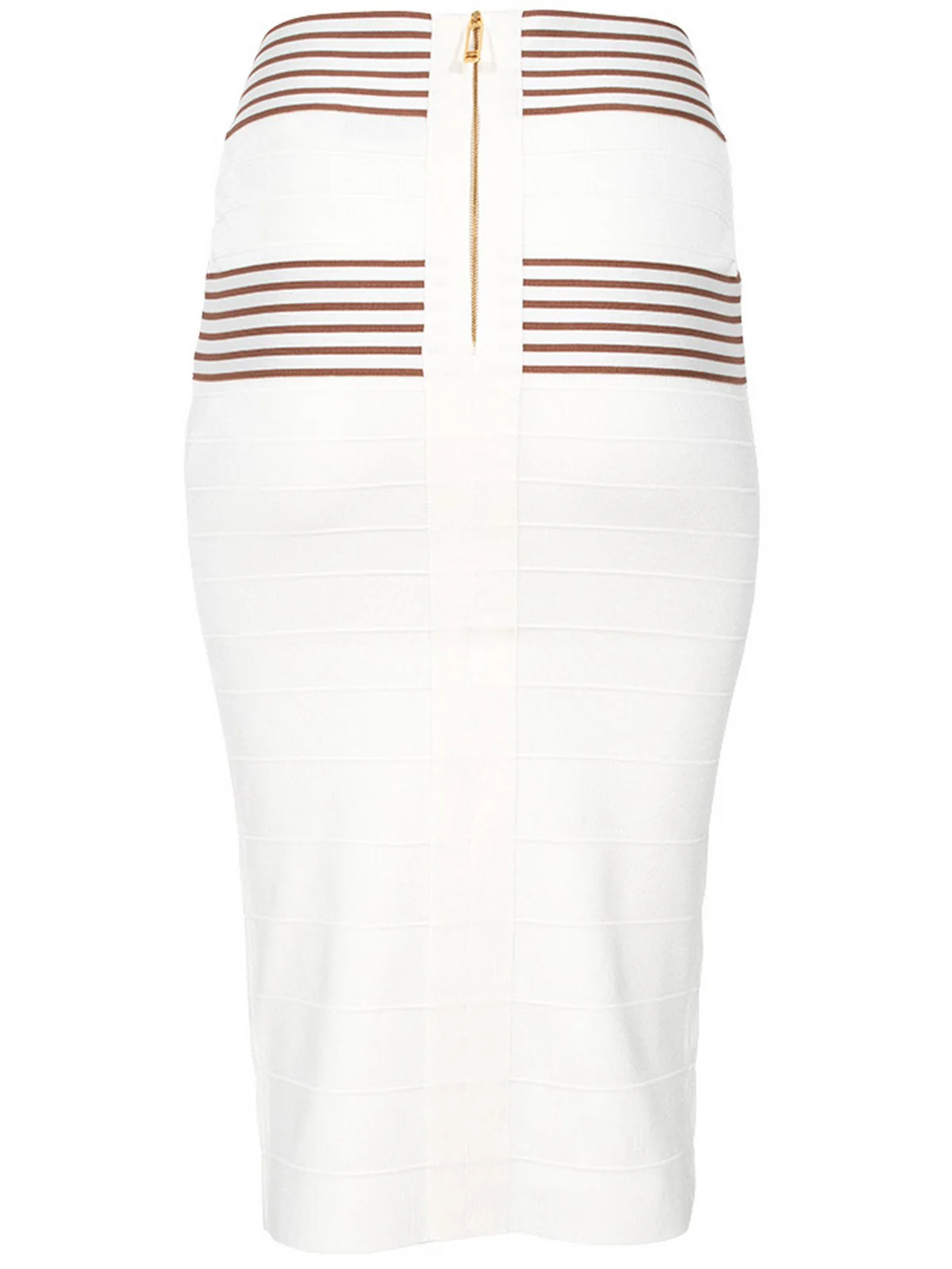 ELISABETTA FRANCHI Gonna Donna  GK16S61E2 AQ6 AVORIO/CUOIO - Image 2