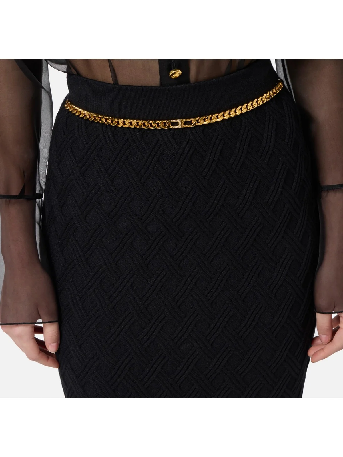 ELISABETTA FRANCHI Gonna Donna  GK20B56E2 110 Nero - Image 2