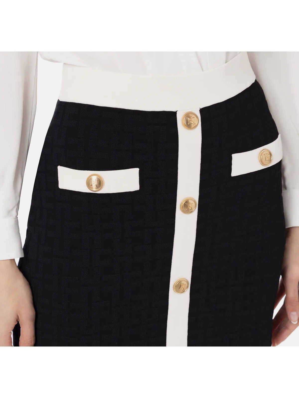 ELISABETTA FRANCHI Gonna Donna  GK98B42E2 110 Nero - Image 3