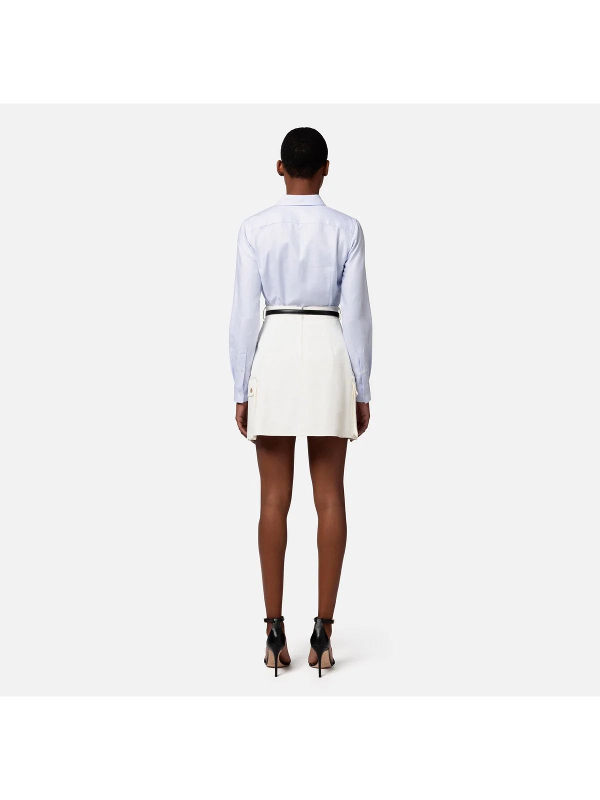 ELISABETTA FRANCHI Gonna Donna  GO01642E2 360 Avorio - Image 5
