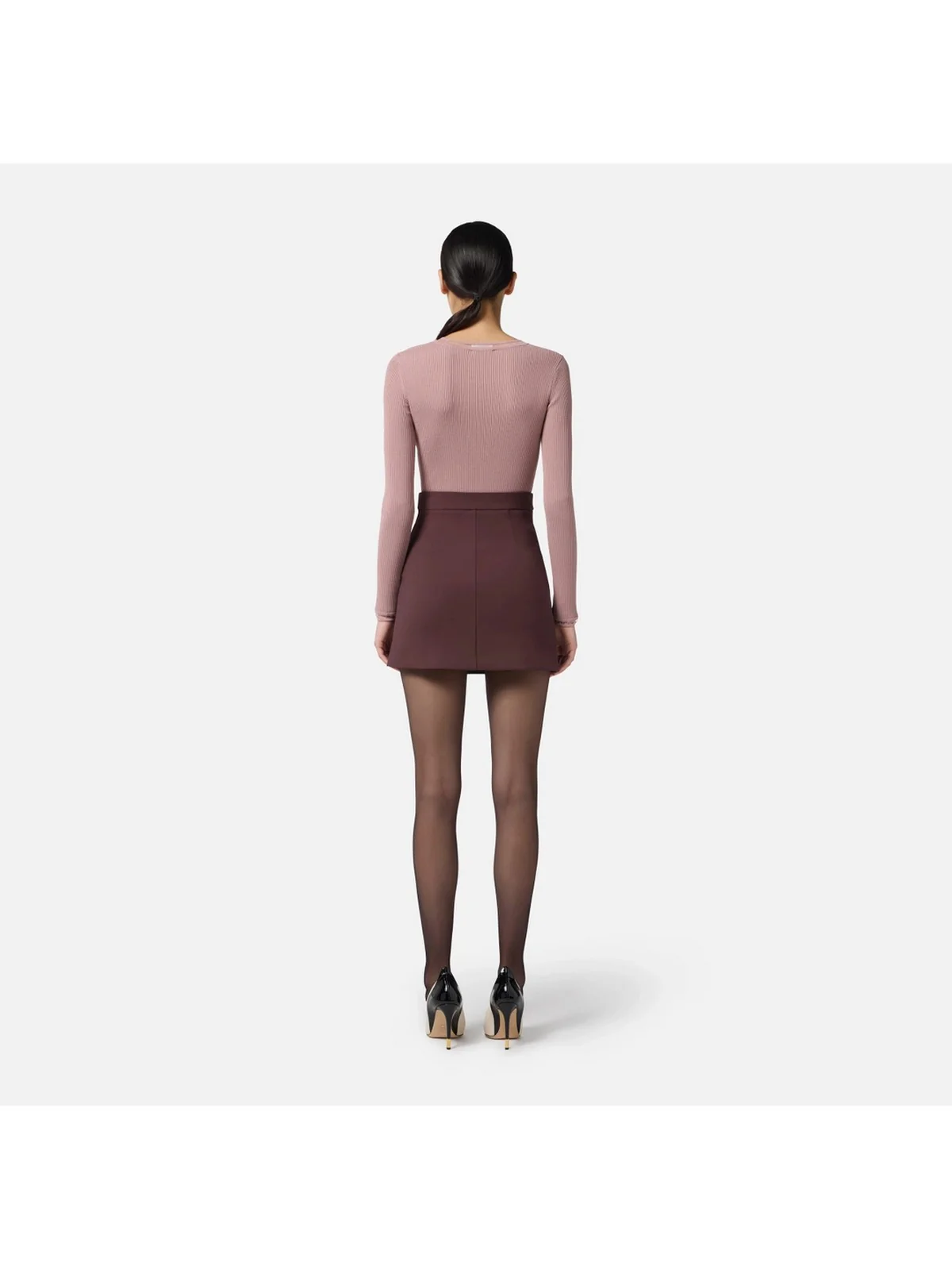 ELISABETTA FRANCHI Gonna Donna  GO13156E2 EA4 MERLOT - Image 5