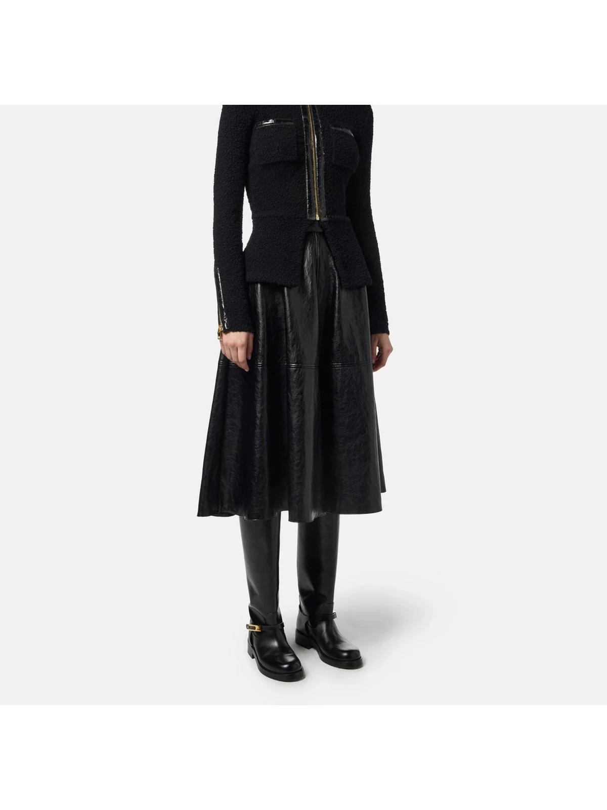 ELISABETTA FRANCHI Gonna Donna GO13656E2 110 Nero - Image 3