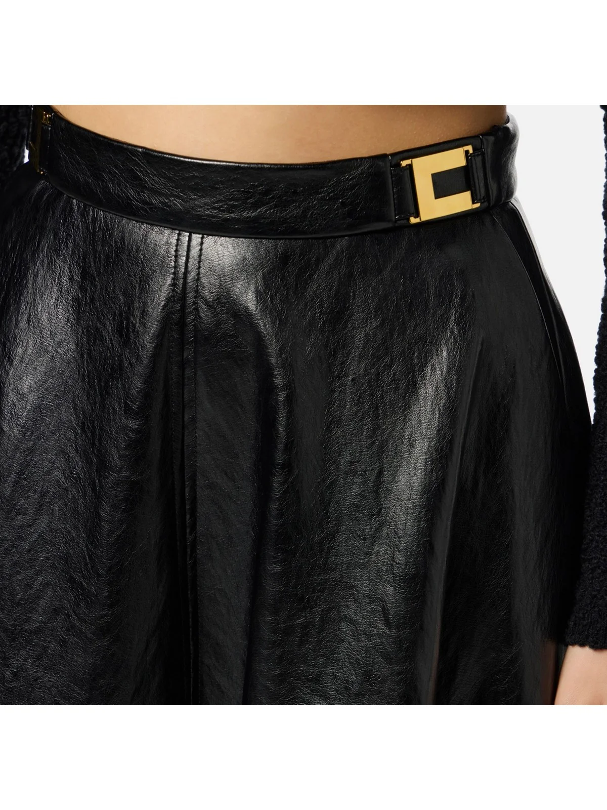 ELISABETTA FRANCHI Gonna Donna GO13656E2 110 Nero - Image 4
