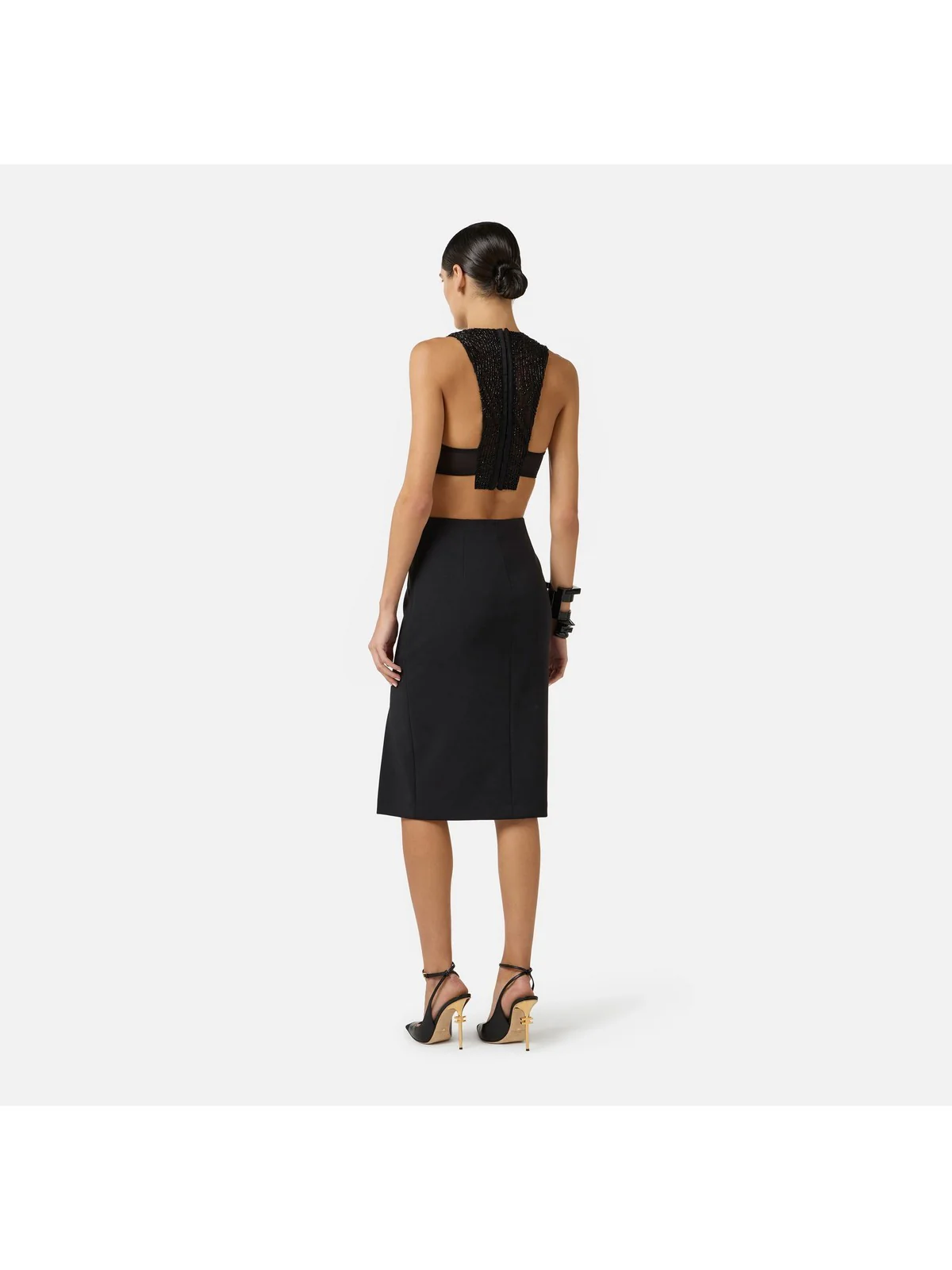 ELISABETTA FRANCHI Gonna Donna GO14761E2 110 Nero - Image 3