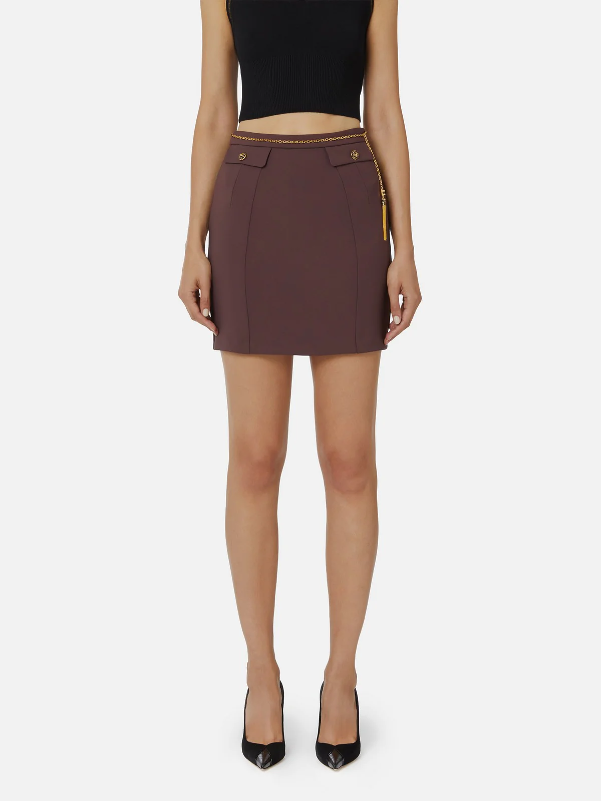 ELISABETTA FRANCHI Gonna Donna  GO14857E2 EA4 MERLOT - Image 2