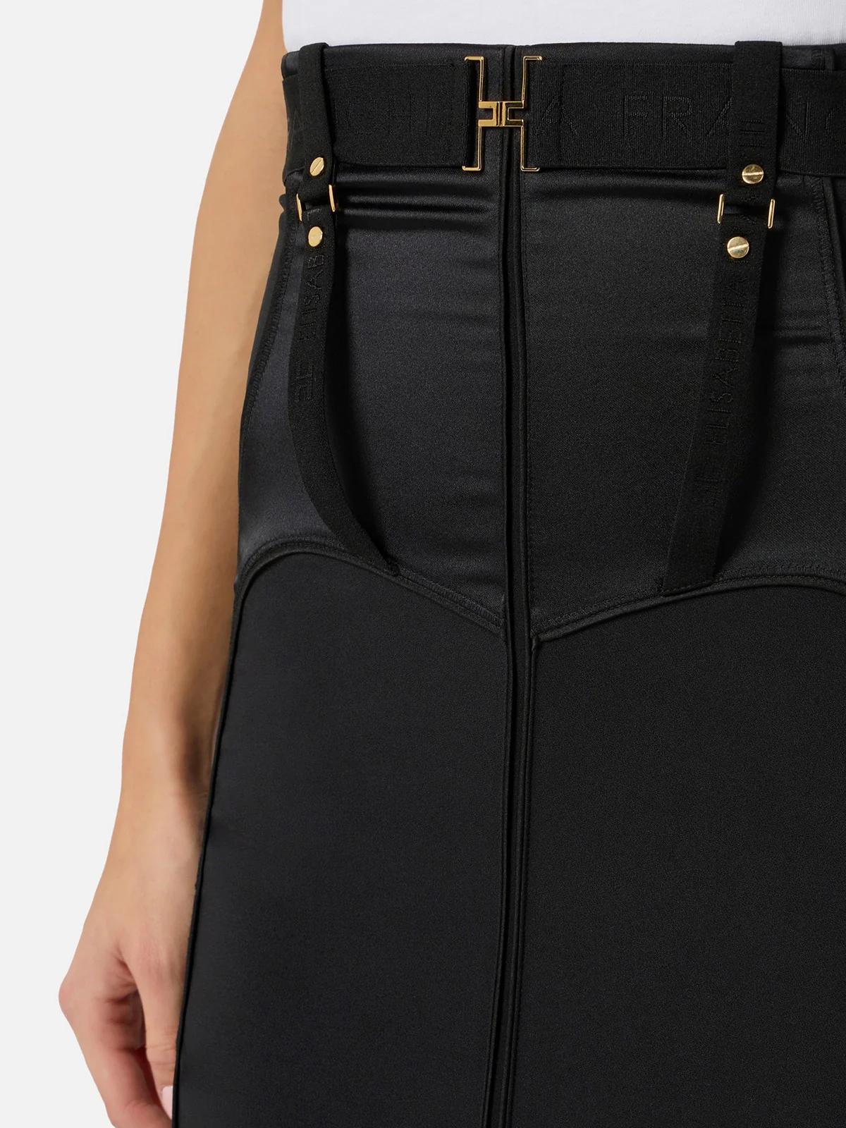 ELISABETTA FRANCHI Gonna Donna GO14862E2 110 Nero - Image 4