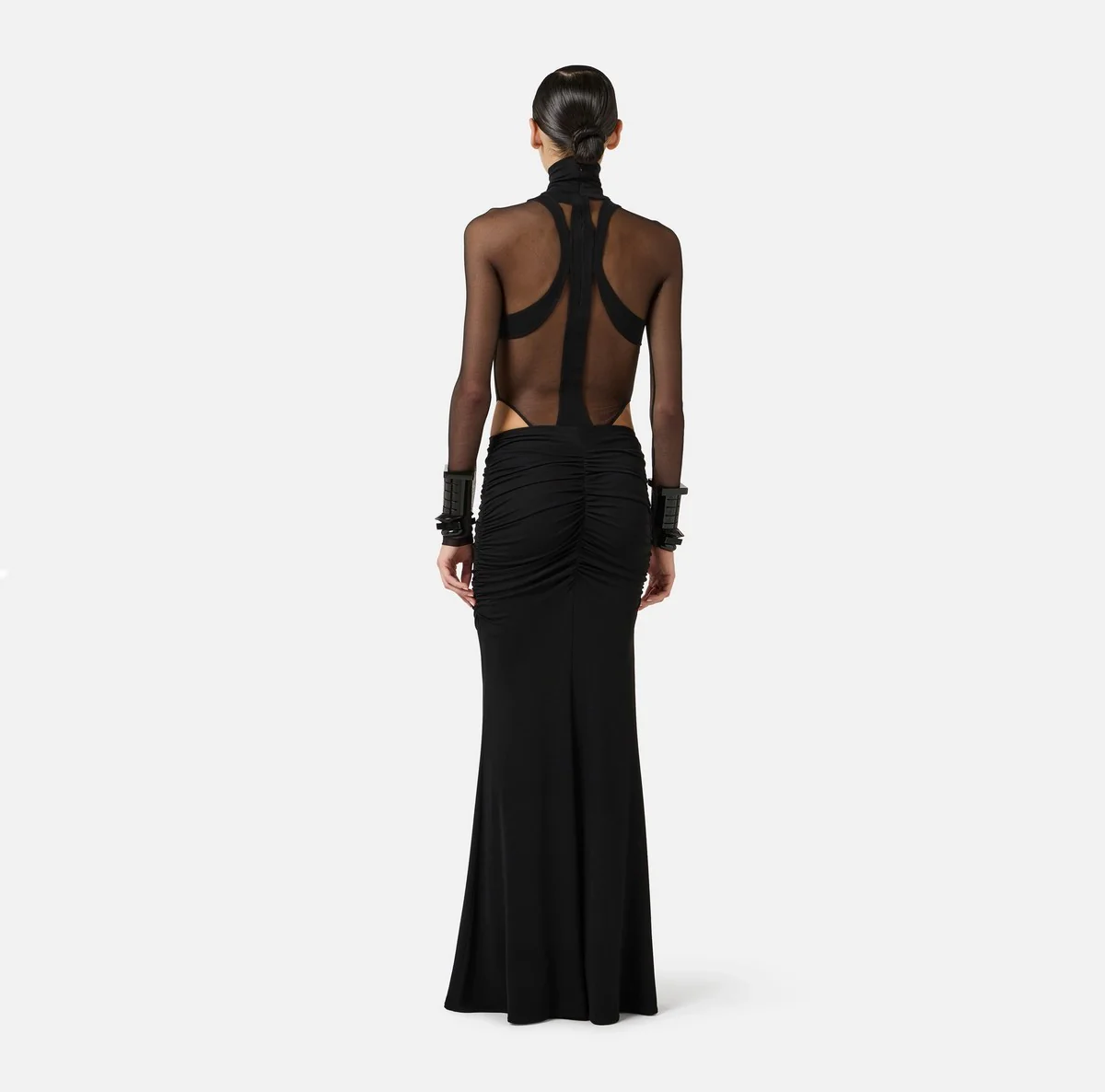 ELISABETTA FRANCHI Gonna Donna  GO16261E2 110 Nero - Image 3