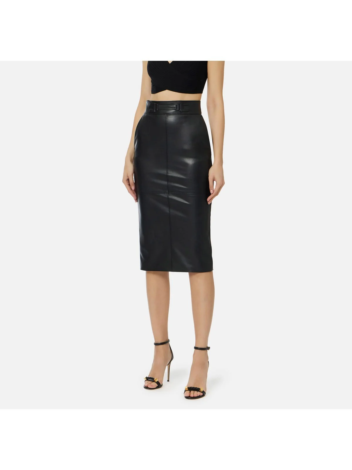 ELISABETTA FRANCHI Gonna Donna  GO16361E2 110 Nero - Image 2