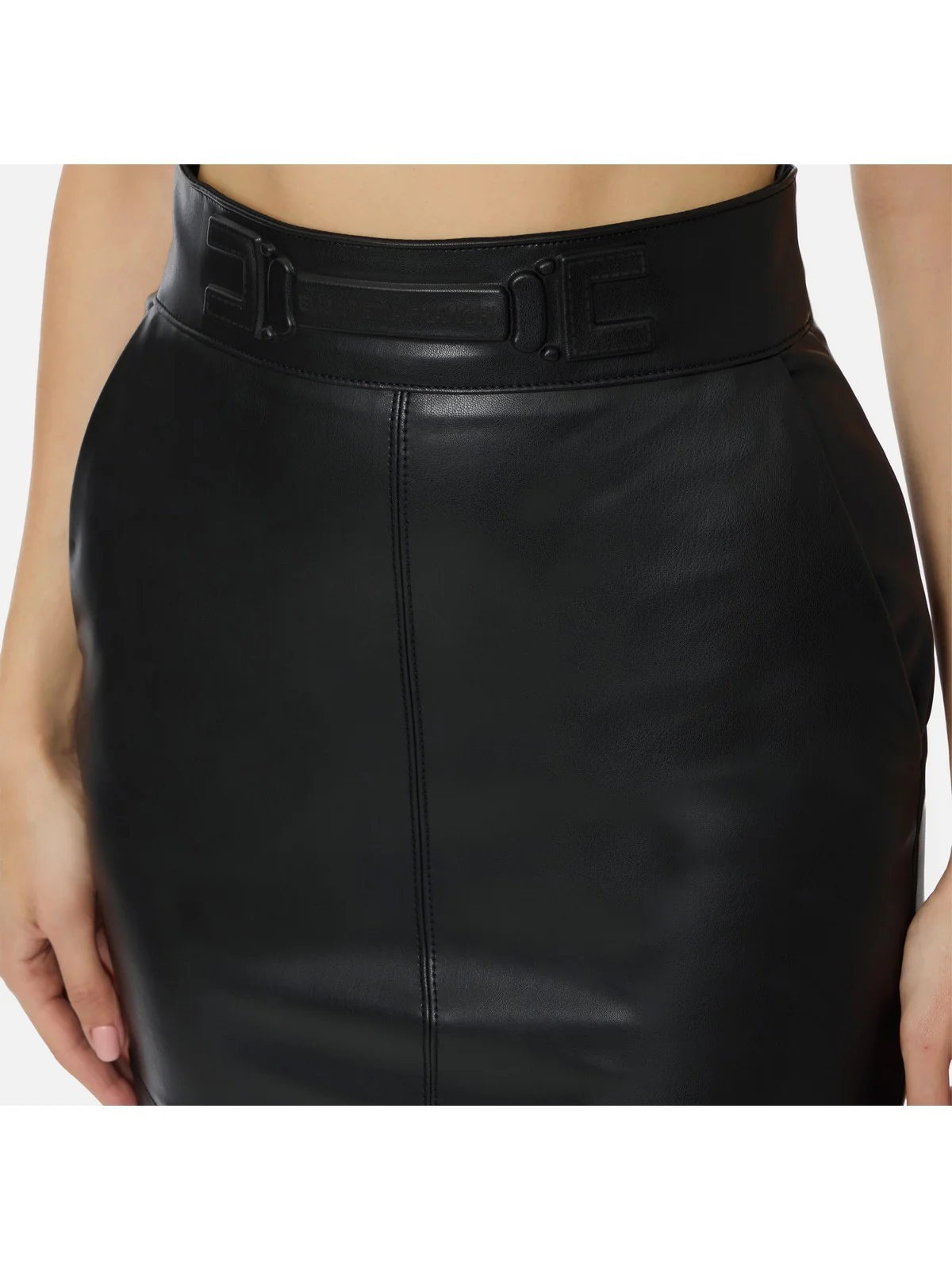 ELISABETTA FRANCHI Gonna Donna  GO16361E2 110 Nero - Image 4