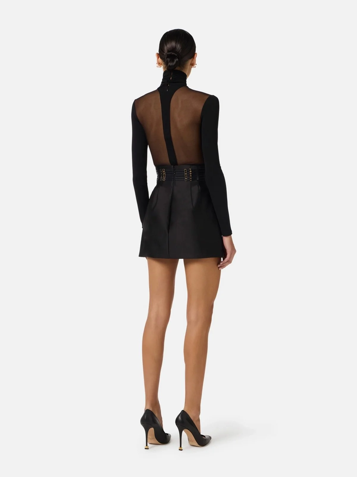 ELISABETTA FRANCHI Gonna Donna GO18962E2 110 Nero - Image 2