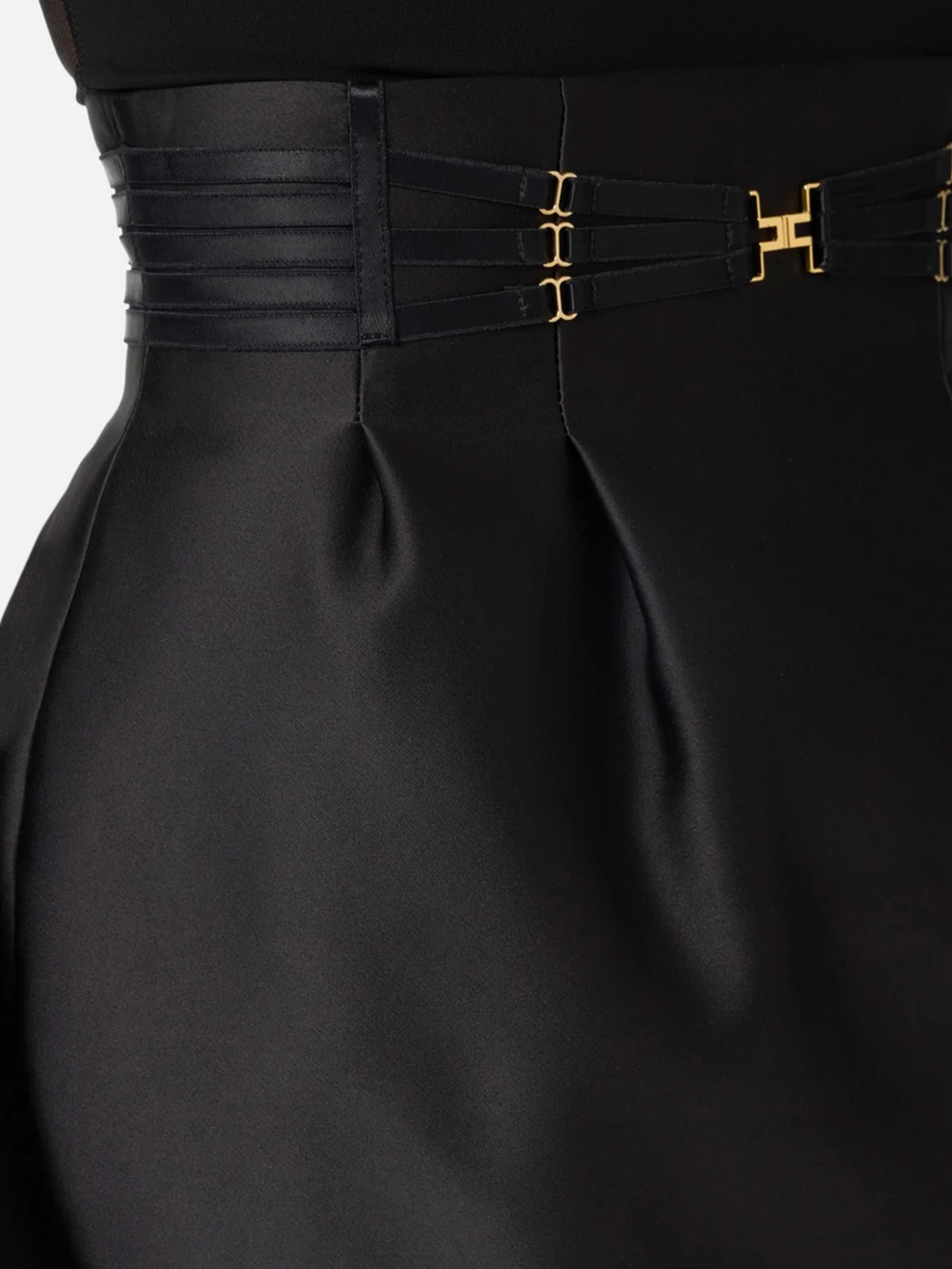 ELISABETTA FRANCHI Gonna Donna GO18962E2 110 Nero - Image 3