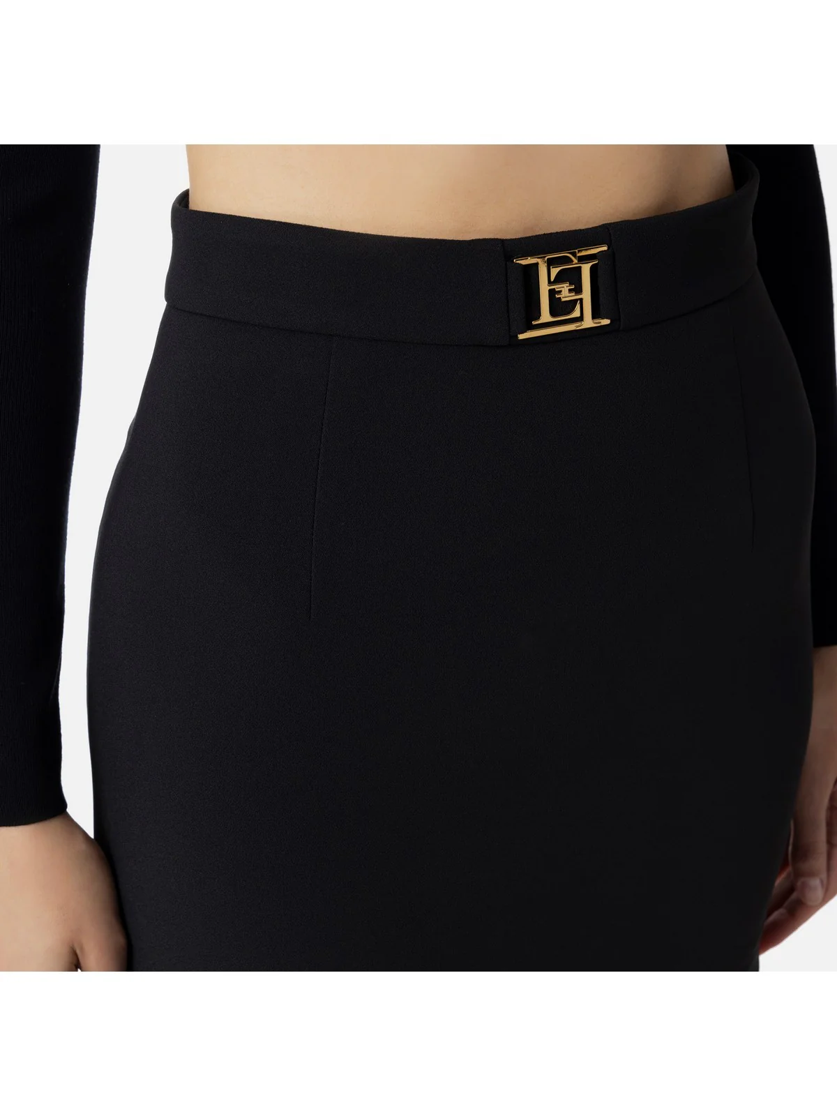 ELISABETTA FRANCHI Gonna Donna  GOT0341E2 110 Nero - Image 5
