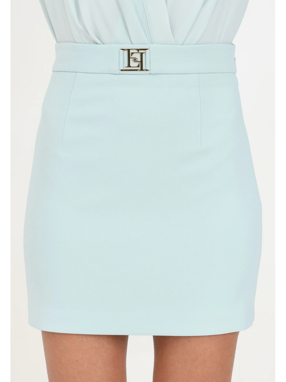 ELISABETTA FRANCHI Gonna Donna  GOT0341E2 BV9 Verde - Image 3