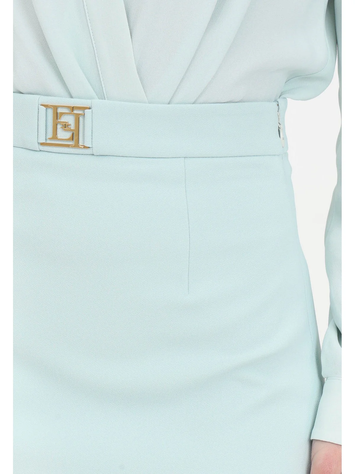 ELISABETTA FRANCHI Gonna Donna  GOT0341E2 BV9 Verde - Image 4