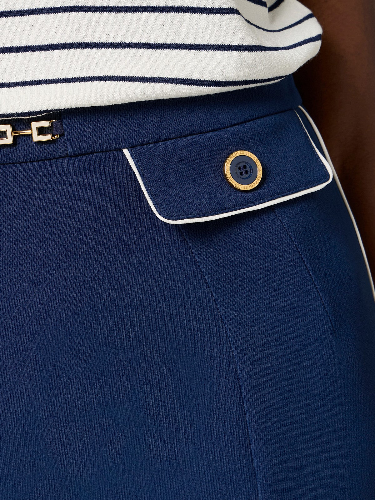 ELISABETTA FRANCHI Gonna Donna  GOT0351E2-DN9 Blu - Image 4