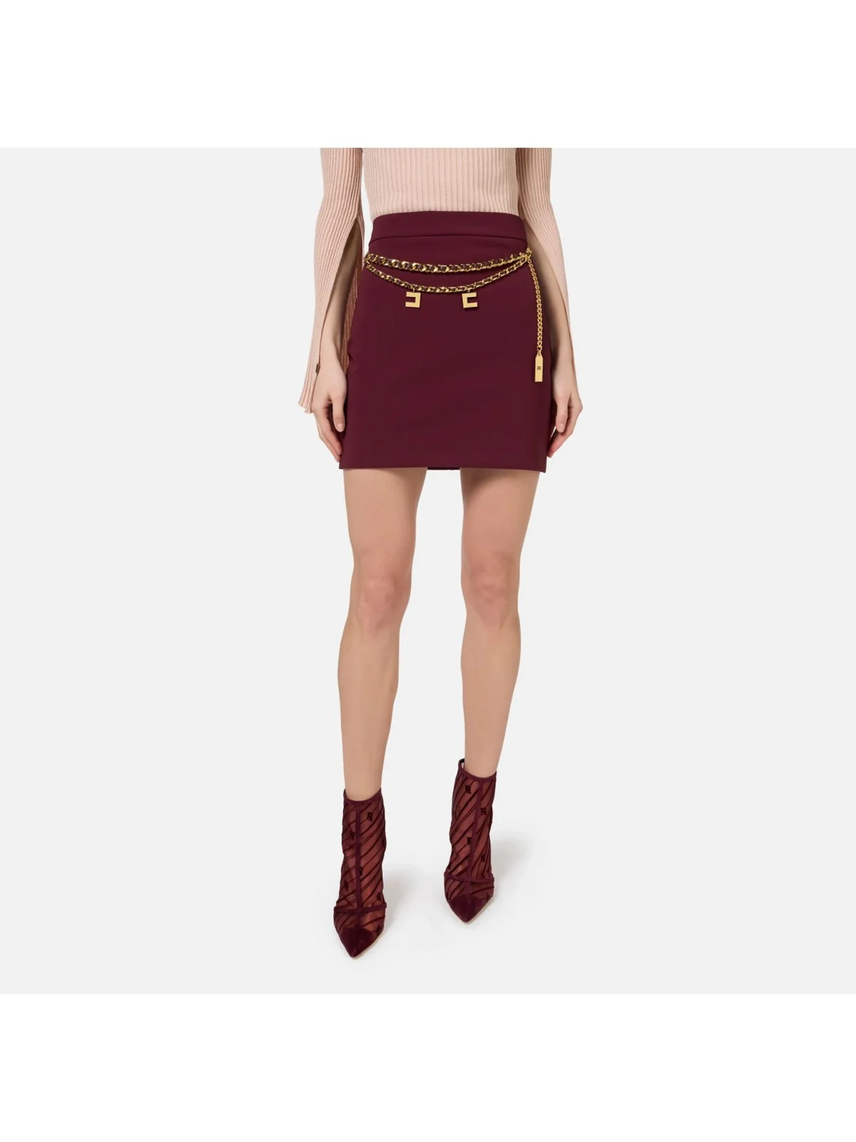 ELISABETTA FRANCHI Gonna Donna  GOT3646E2 CG3 Rosso - Image 2