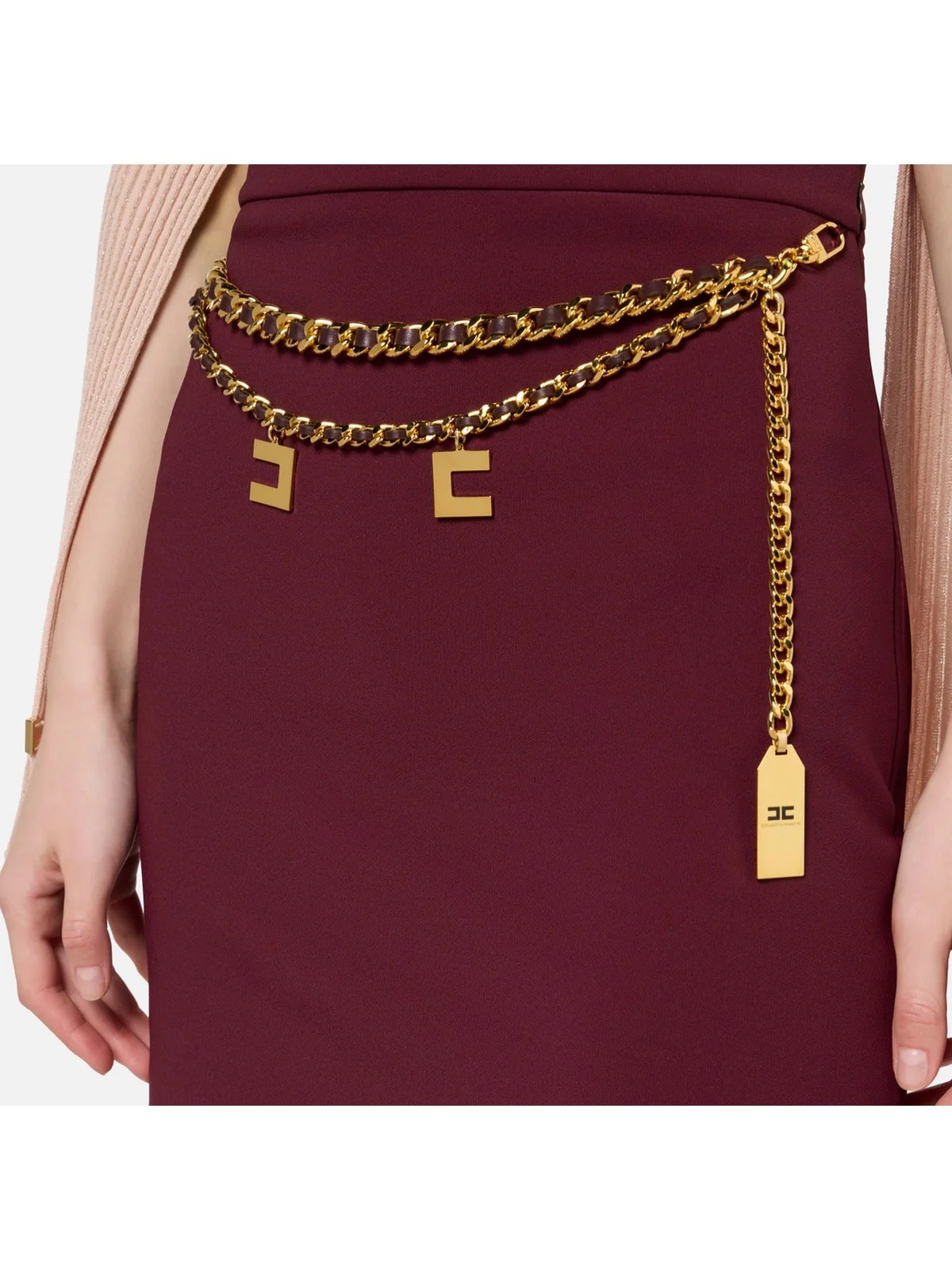 ELISABETTA FRANCHI Gonna Donna  GOT3646E2 CG3 Rosso - Image 3