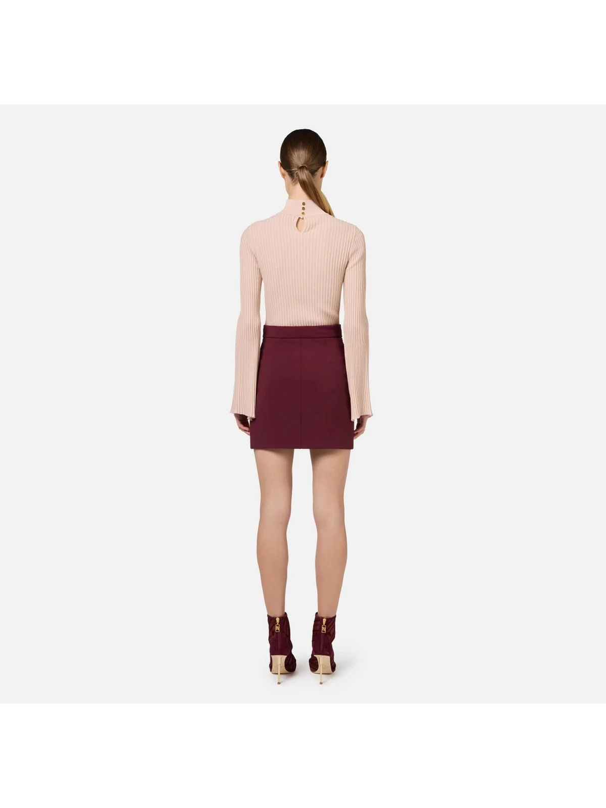 ELISABETTA FRANCHI Gonna Donna  GOT3646E2 CG3 Rosso - Image 4