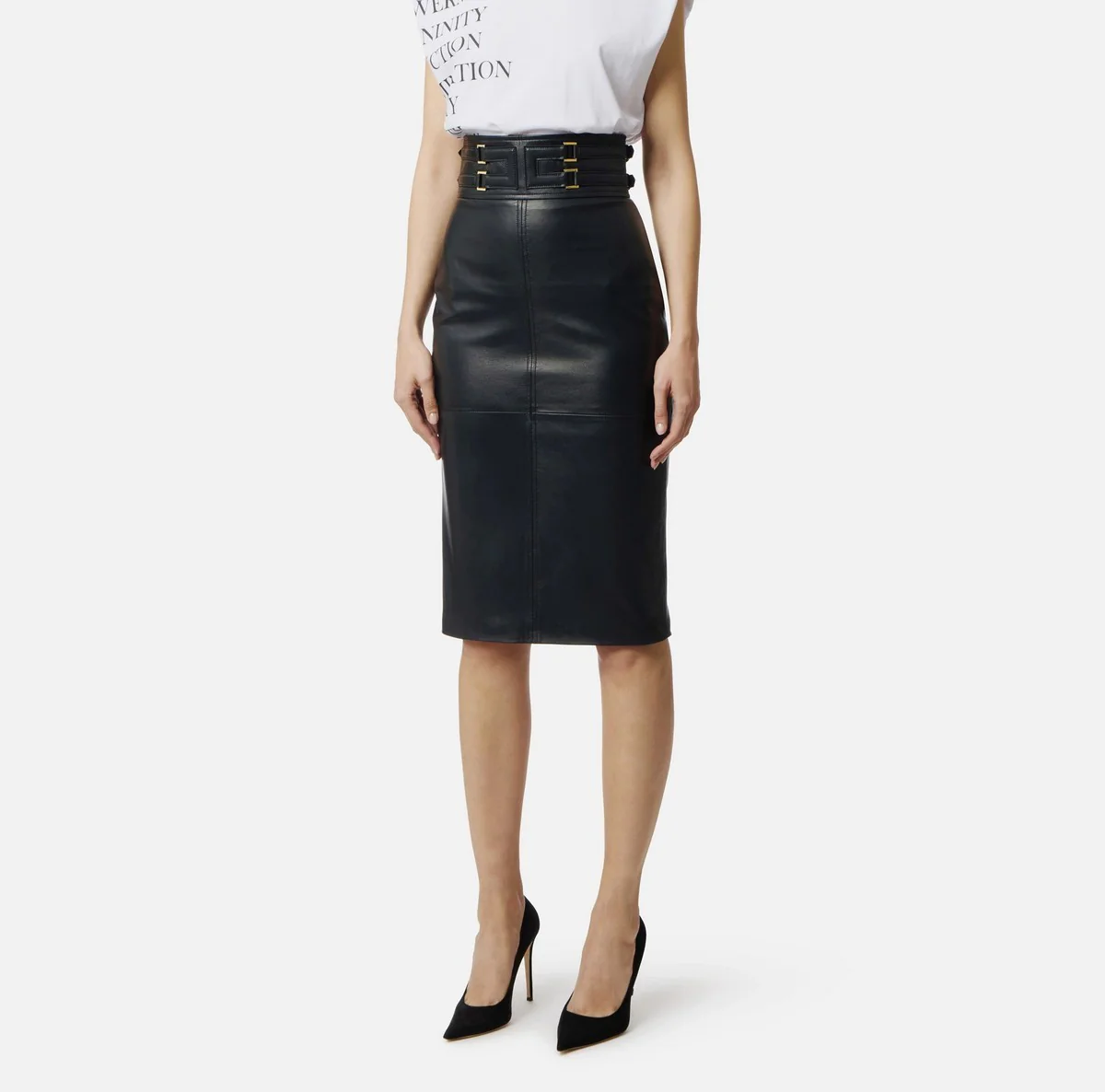 ELISABETTA FRANCHI Gonna Donna  GP09Z61E2 110 Nero - Image 5