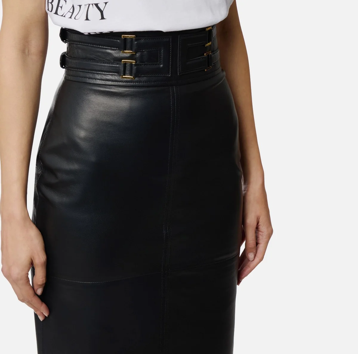 ELISABETTA FRANCHI Gonna Donna  GP09Z61E2 110 Nero - Image 7