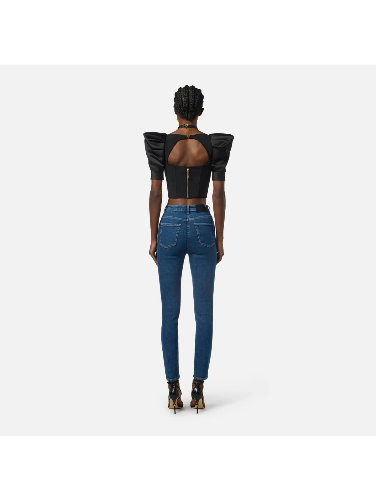 ELISABETTA FRANCHI Jeans Donna  PJ08I56E2 104 BLUE DENIM - Image 4