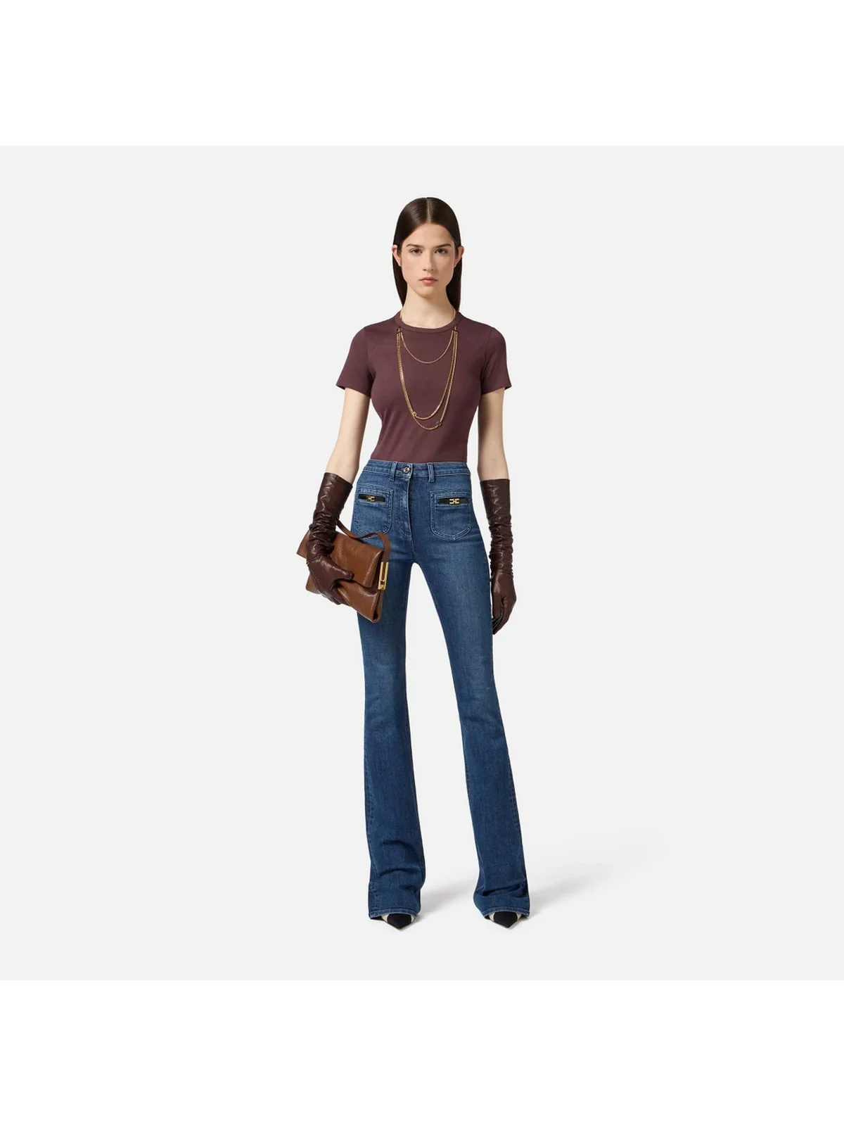 ELISABETTA FRANCHI Jeans Donna PJ12N56E2 104 BLUE DENIM - Image 2