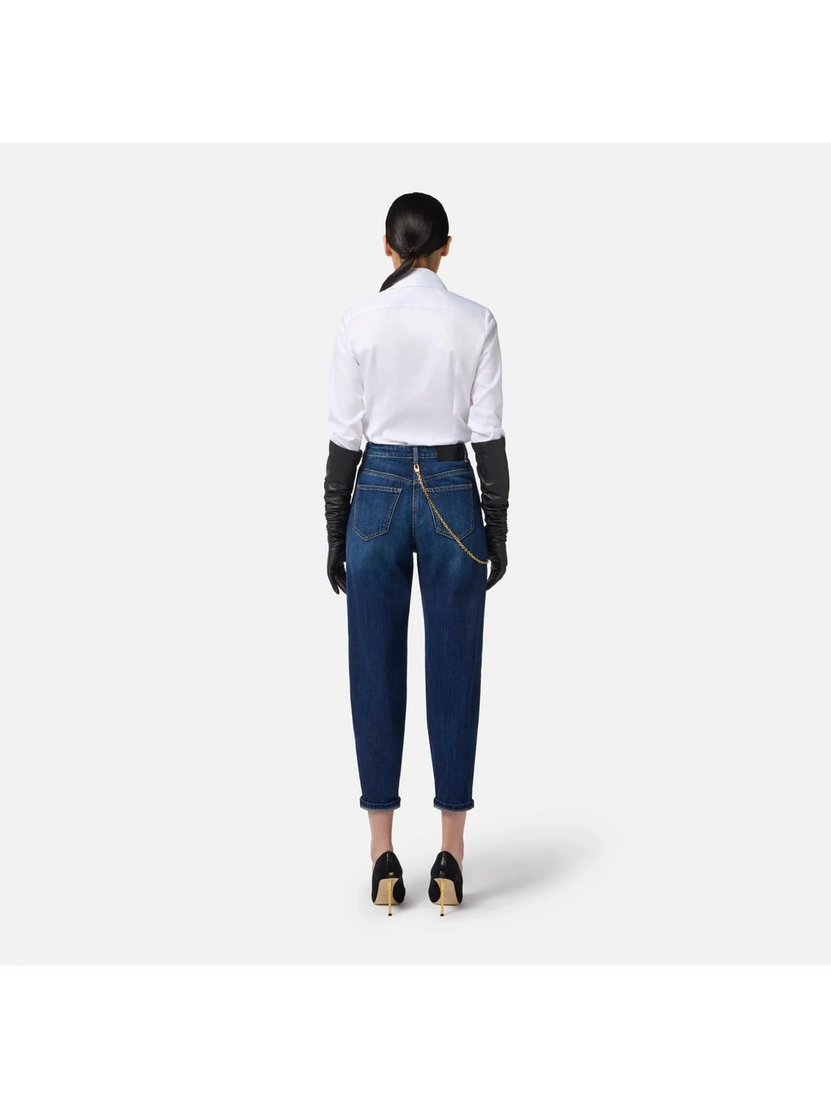 ELISABETTA FRANCHI Jeans Donna  PJ14D56E2 104 BLUE DENIM - Image 5