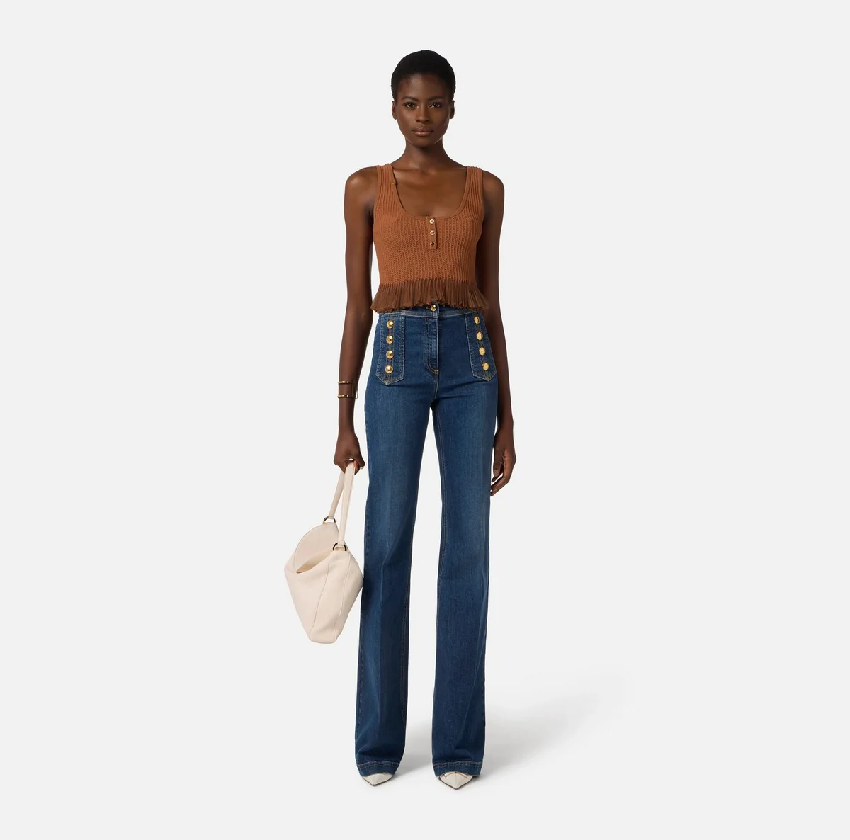 ELISABETTA FRANCHI Jeans Donna  PJ19D61E2 104 BLUE DENIM - Image 3