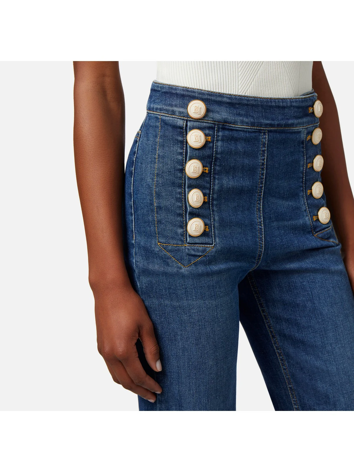 ELISABETTA FRANCHI Jeans Donna  PJ44D41E2 139 Blu - Image 4