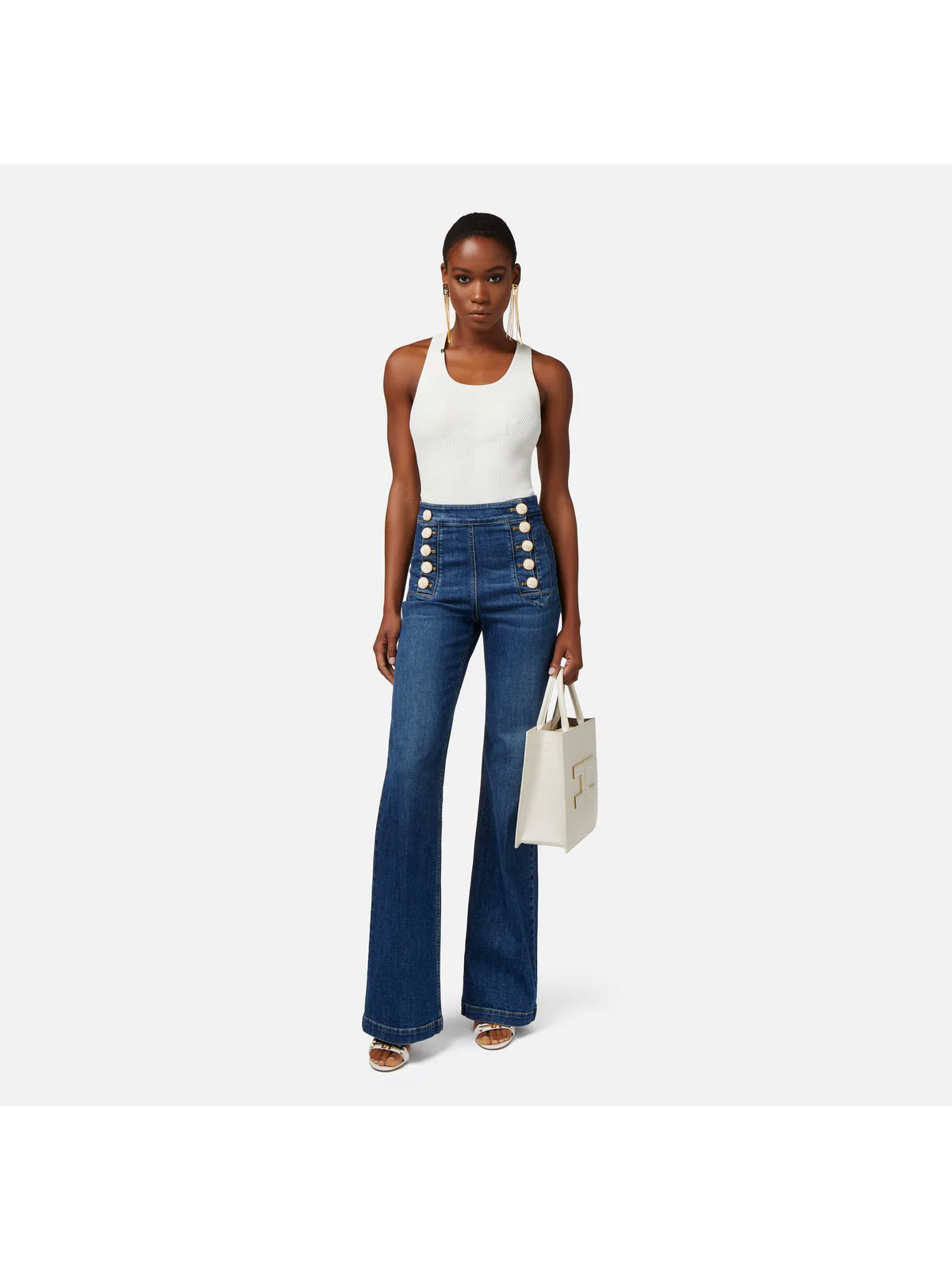 ELISABETTA FRANCHI Jeans Donna  PJ44D41E2 139 Blu - Image 5