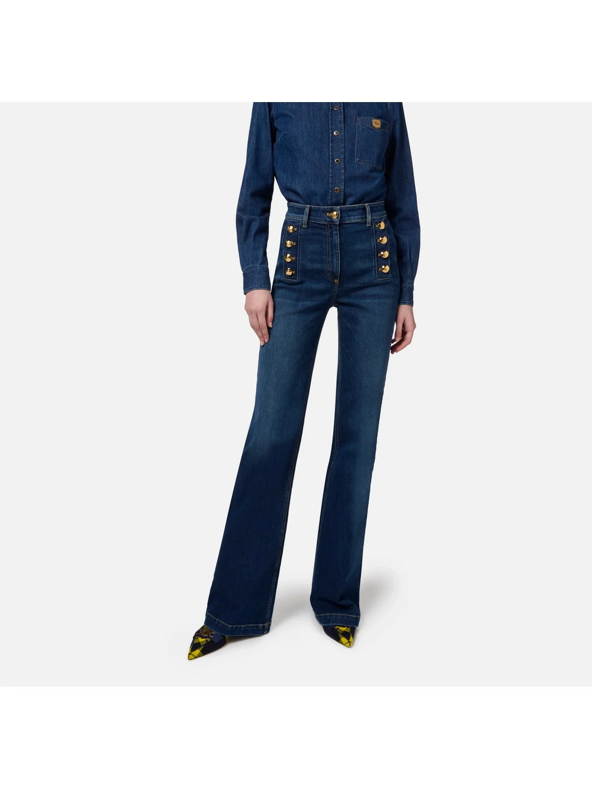 ELISABETTA FRANCHI Jeans Donna  PJ67D46E2 104 Blu - Image 3
