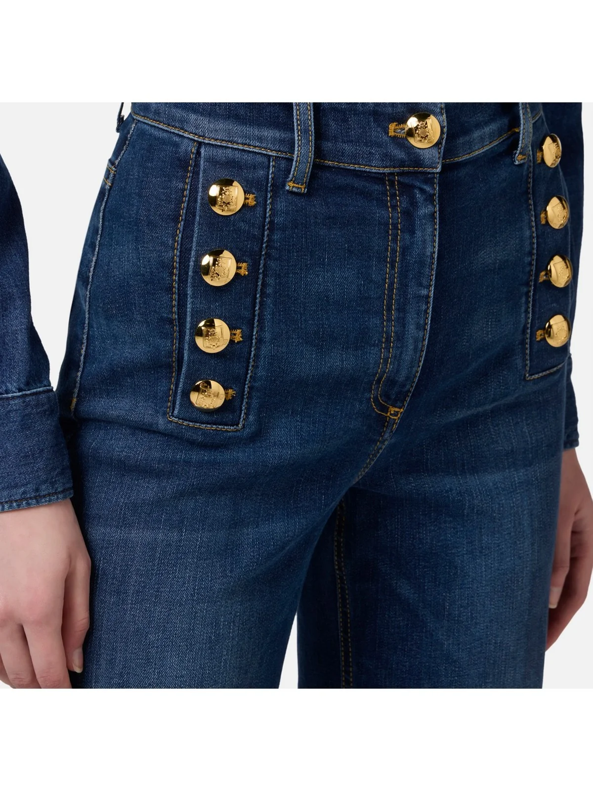 ELISABETTA FRANCHI Jeans Donna  PJ67D46E2 104 Blu - Image 4