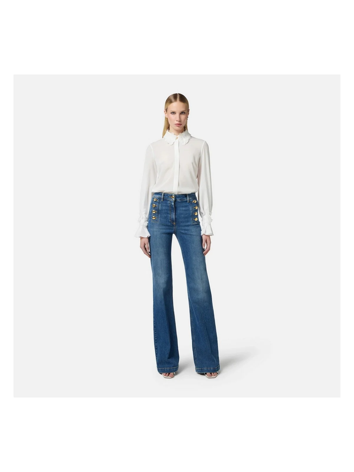 ELISABETTA FRANCHI Jeans Donna PJ83D51E2-139 Blu - Image 2