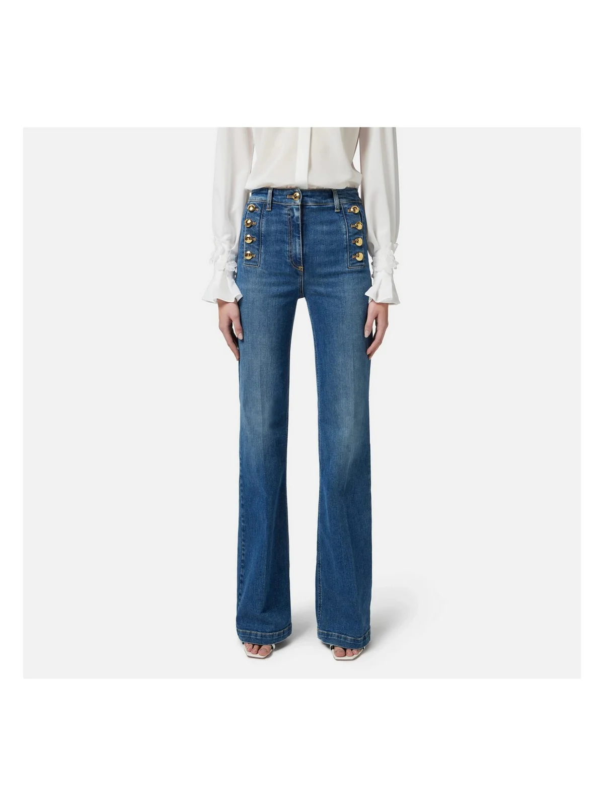 ELISABETTA FRANCHI Jeans Donna PJ83D51E2-139 Blu - Image 3