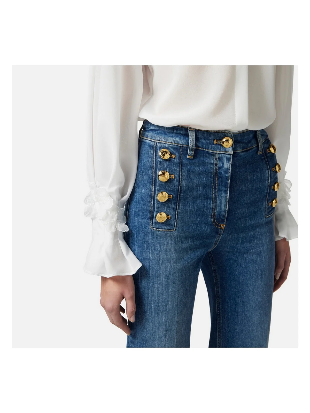 ELISABETTA FRANCHI Jeans Donna PJ83D51E2-139 Blu - Image 4