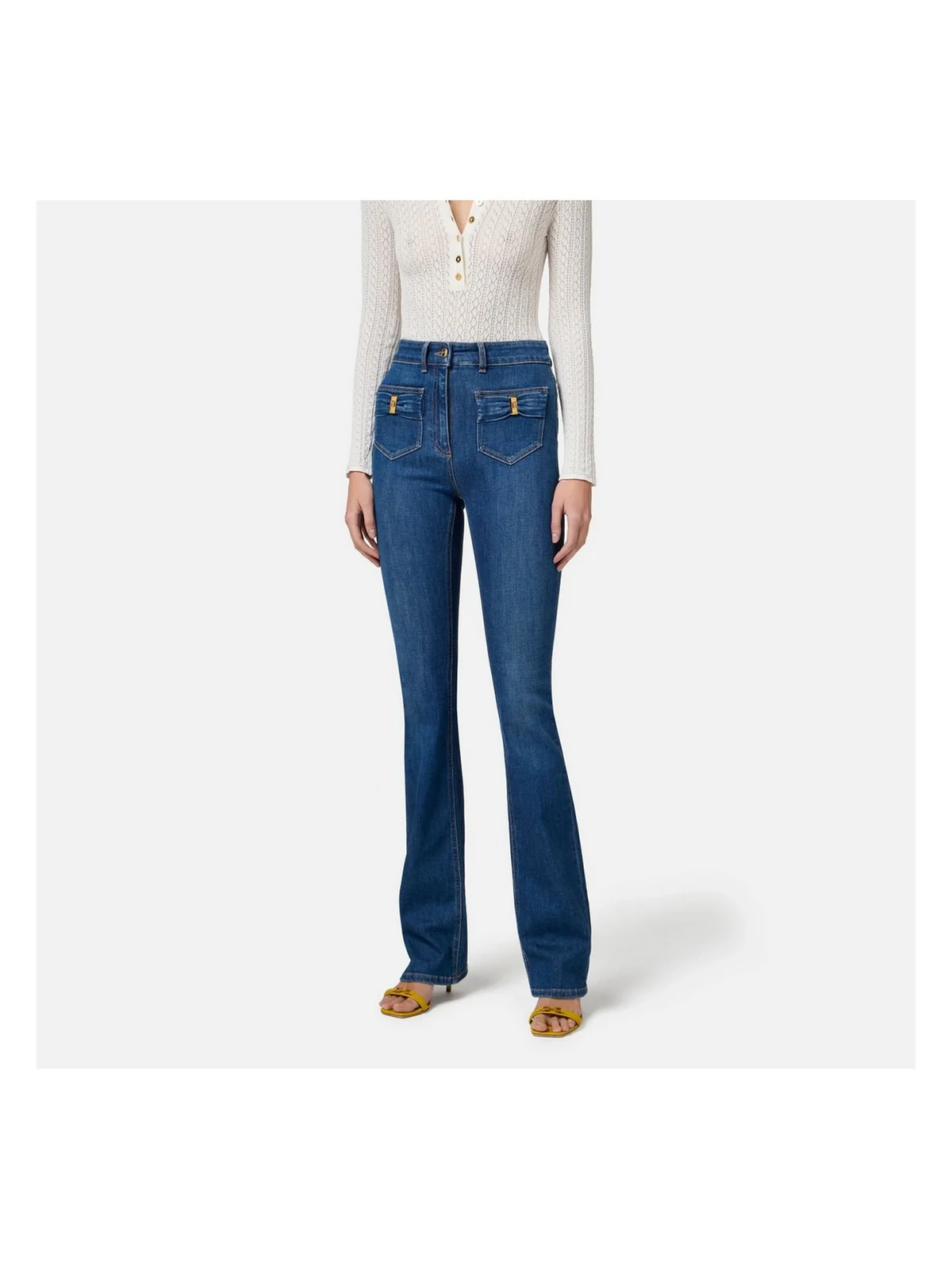 ELISABETTA FRANCHI Jeans Donna  PJ88N51E2-104 Blu - Image 3