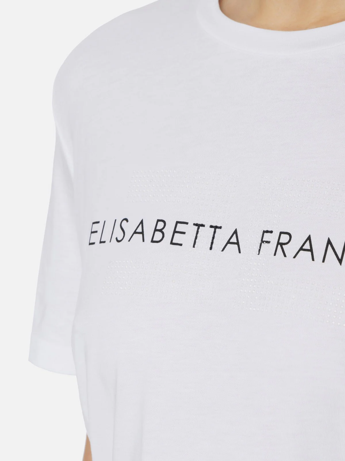 ELISABETTA FRANCHI T-Shirt e Polo Donna MA00346E2 270 Bianco - Image 3