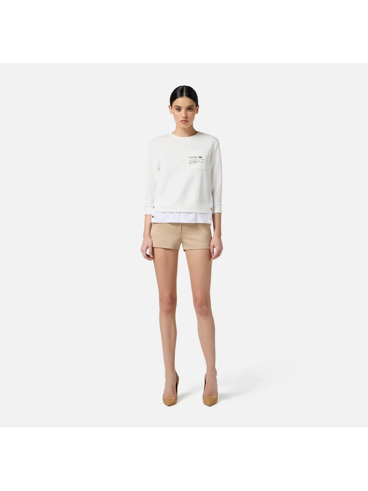 ELISABETTA FRANCHI Maglia Donna  MD00656E2 360 Avorio - Image 2